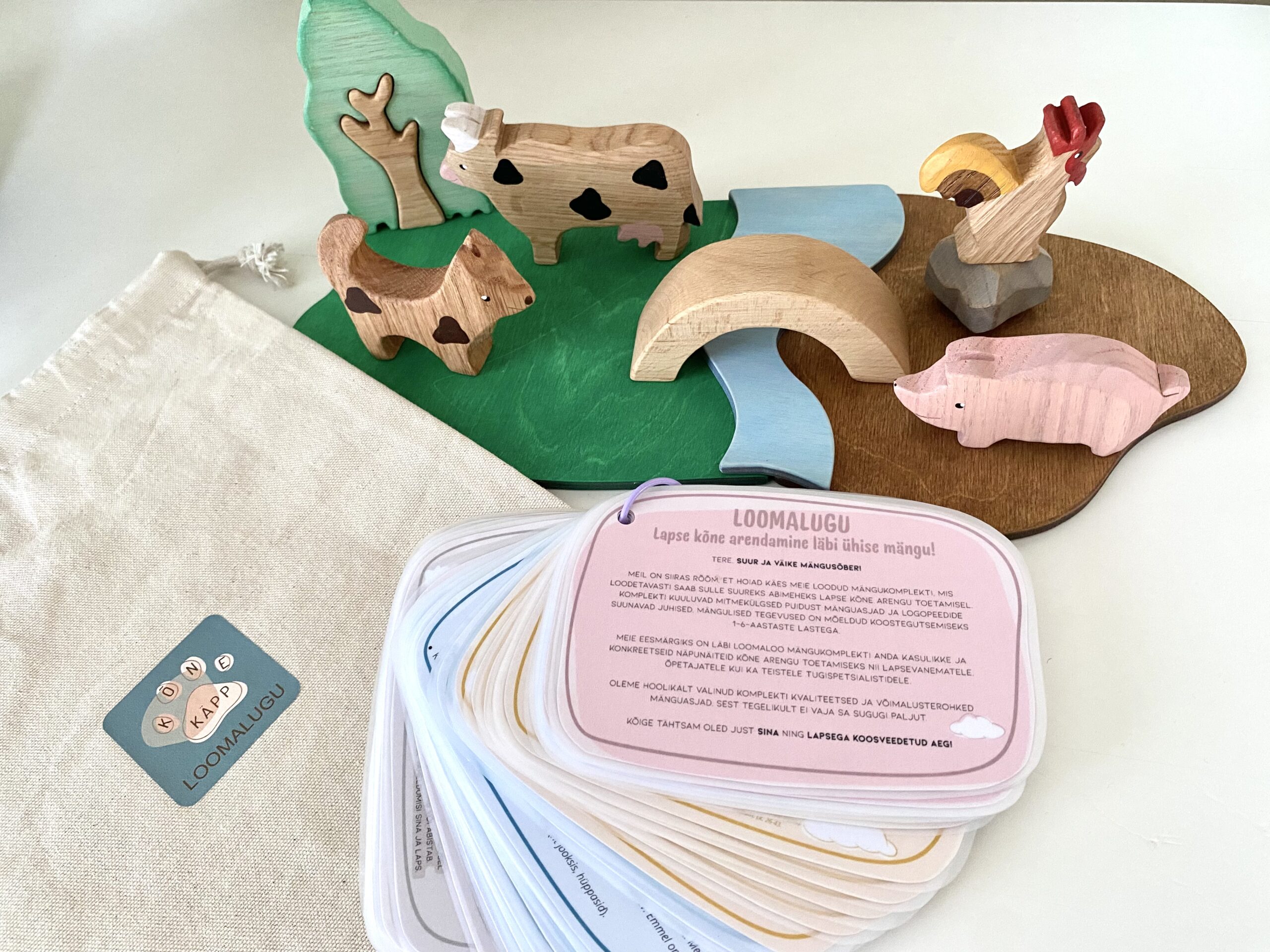 Loomalugu - kõne arengut toetav mängukomplekt